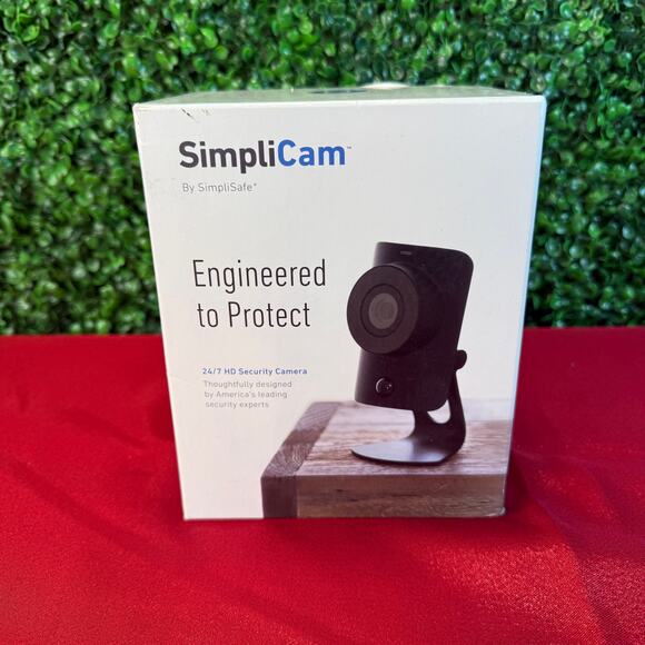 SimpliCam WiFi App Controlled Camera Black with Stand Open Box - Picture 1 of 6
